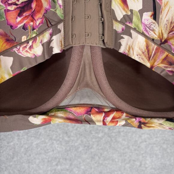 Cacique Bra 42DDD Full Coverage Underwire Lightly Lined Mesh Brown Neutrals - Picture 5 of 10
